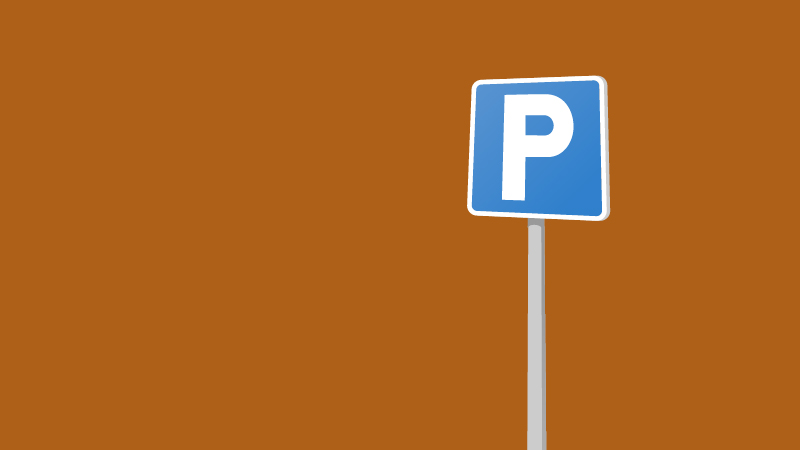 Parkeringsskylt.