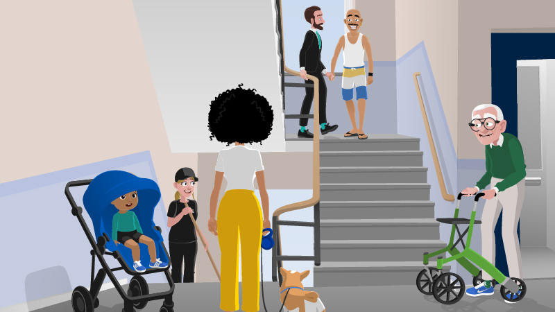 Goda grannar ger ett tryggare boende. Foto.